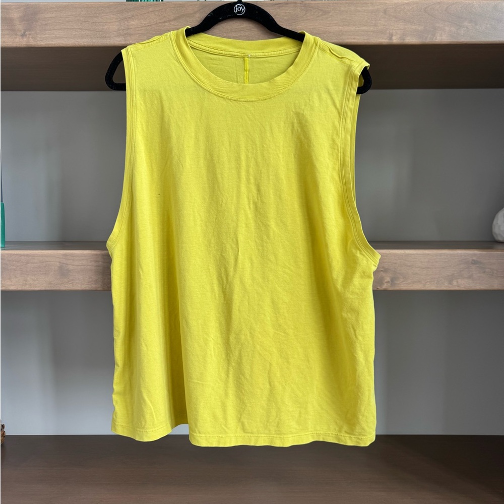 Lululemon Brunswick Muscle Tank - Yellow Sleeveless Top